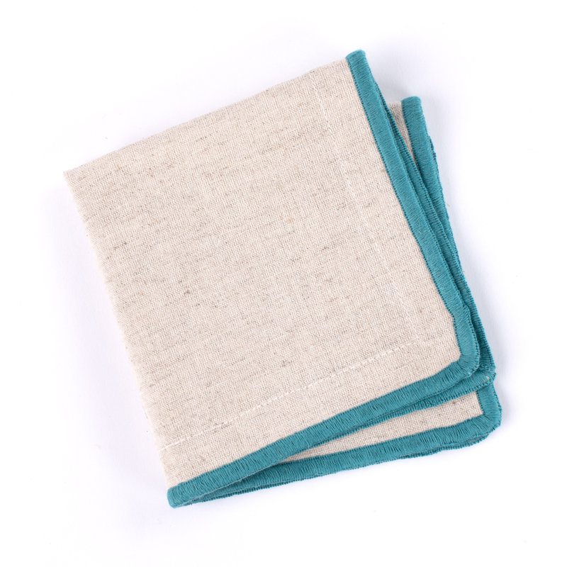 CLARA COCKTAIN NAPKIN SET (Set of 4), Vibrant
