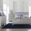 Glamourous finition argent 1pièce table de chevet 2X tiroirs à queue d'aronde faux alligator façades de meubles de chambre à coucher