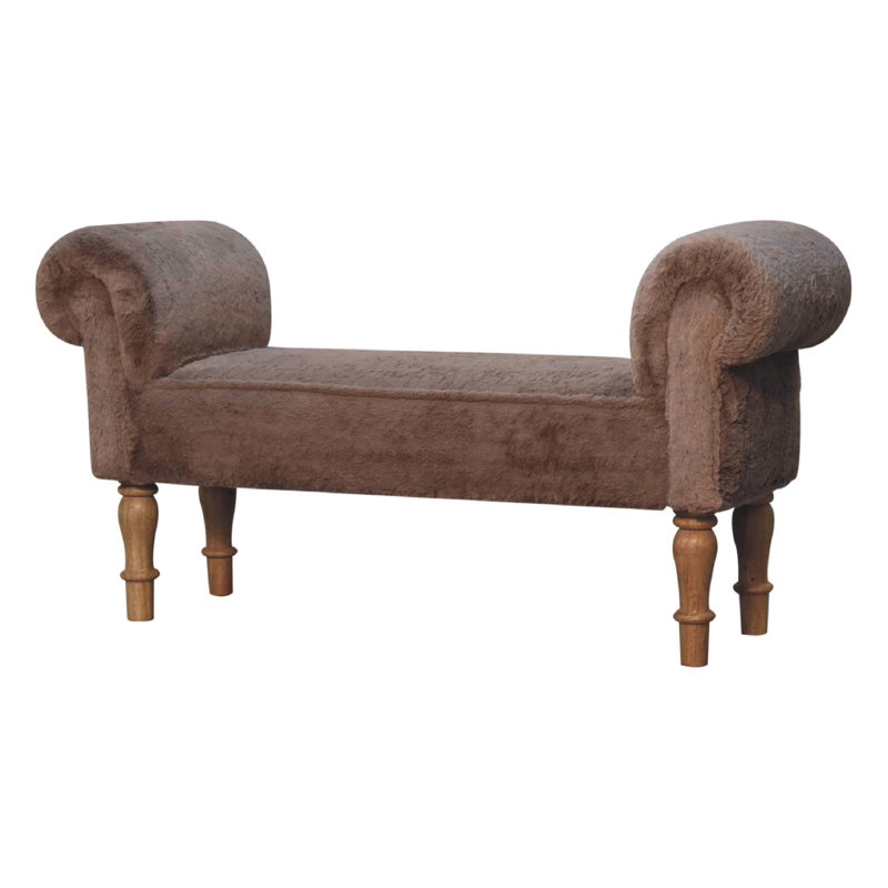 Coffy Upholstered Bench, Mocha
