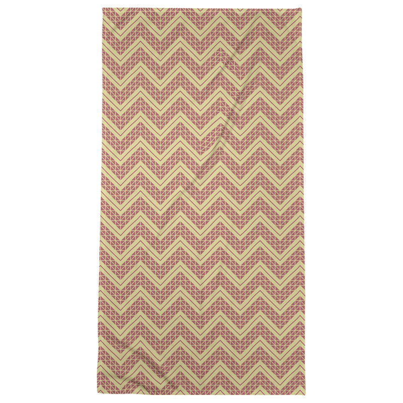 Stephenie Bath Towel, Light Red/Light Yellow