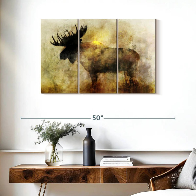 Brampt Happy Moose II, 24" H x 38" W