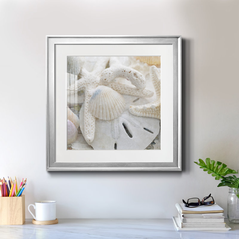 Sanibel III - reproduction de photo sur papier encadrée, Papier avec cadre argenté, H 26,5 po x l 26,5 po x P 1,5 po