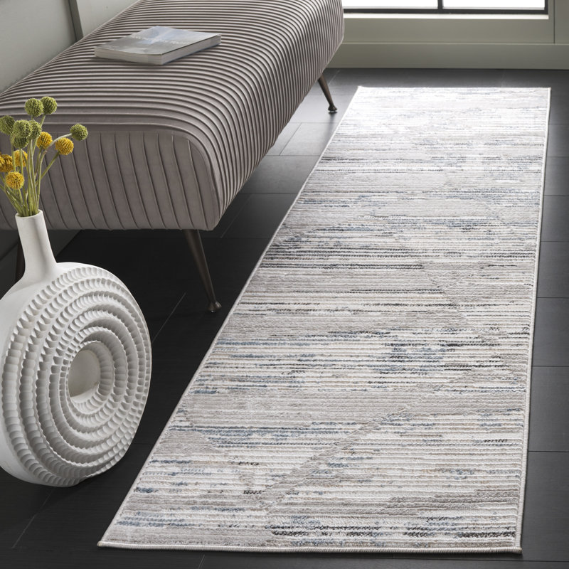 Arbin Performance Abstract Indoor/Outdoor Area Rug, Runner 2'2" x 8'