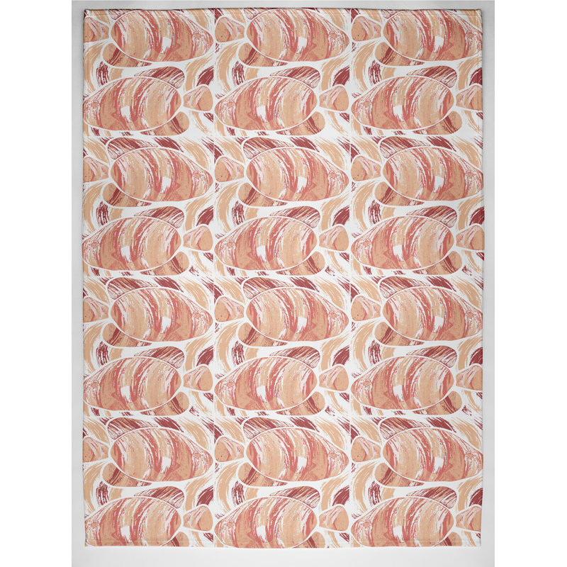 Hoyt Plain Weave / Muslin Throw Blanket, Coral