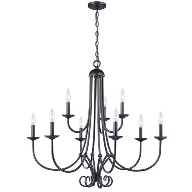 Chandelier 5 branches Bougeoir Transformable Argent 60cm Bougie