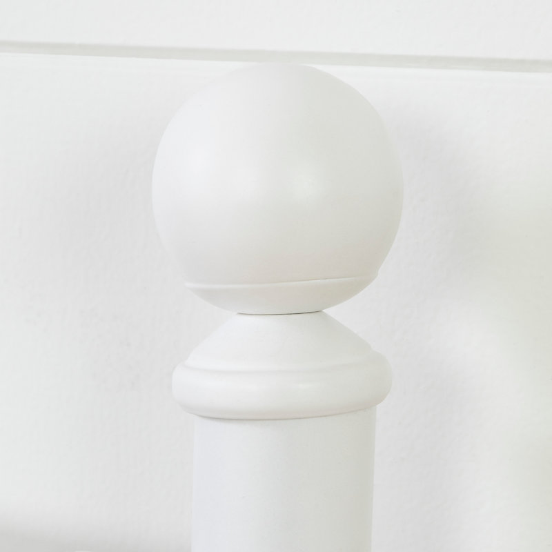 Lit plateforme Malissa, Blanc, Double