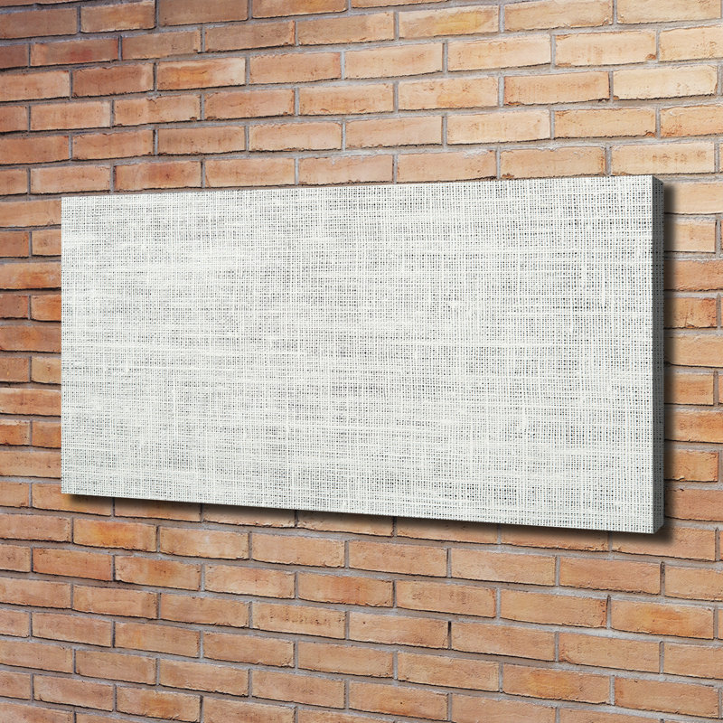 White Linen Canvas - Wrapped Canvas Print