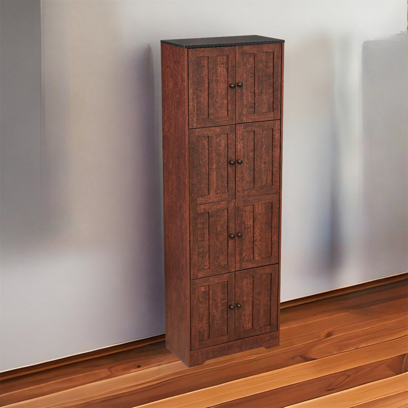 Armoire à linge autoportante Arimentha, Brun