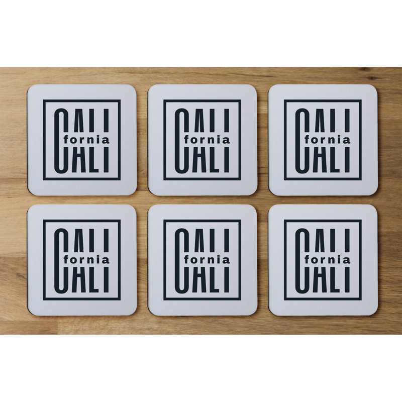 Square 6 Piece Coaster Set