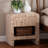 Bali & Pari Callan Bohemian Woven Natural Grasscloth 1-Drawer Nightstand