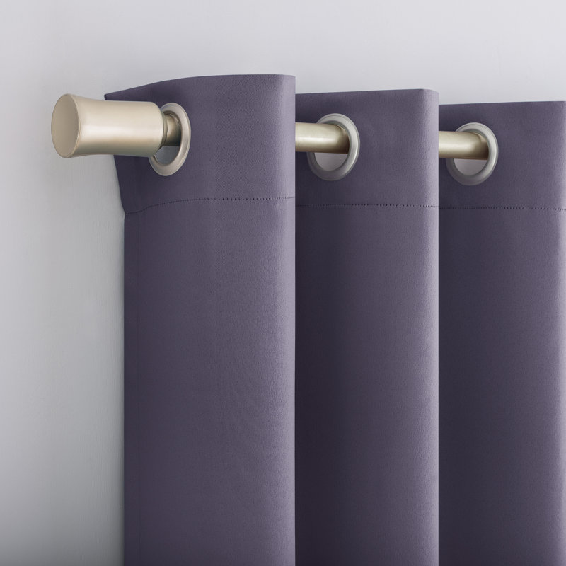 Thermal Energy Saving Grommet Curtain Panel - Basics by Wayfair™, 54" W x 95" L, Lavender