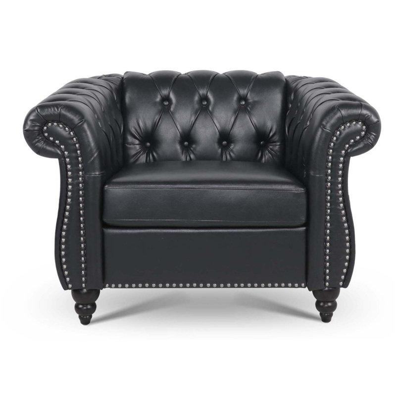 1 Seater Sofa, Black