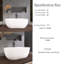 67 in. Freestanding Soaking Acrylic Bathtub in Gloss White
