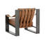 FAUTEUIL Berke - Bronze antique - Cuir-1265844731