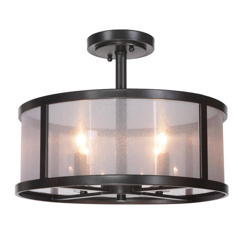 Elmer Iron Semi Flush Mount