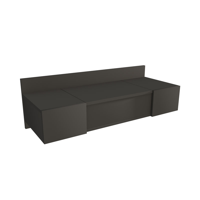 Makeup Vanity with Mirror and Storage Eubha, Anthracite