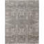 Tapis abstrait en viscose tissé à la main gris / ivoire-1377405614
