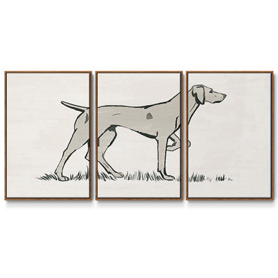 Pointeur neutre I - Toile encadrée multi-pièces