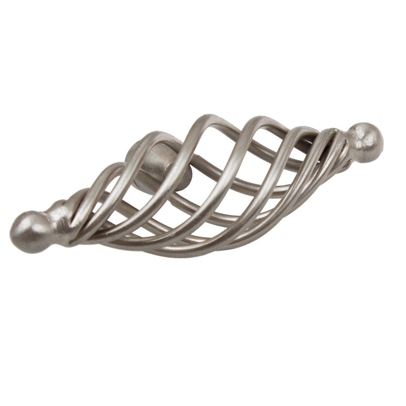 Birdcage Knob Multipack (Set of 10), Satin Nickel, 4", 10