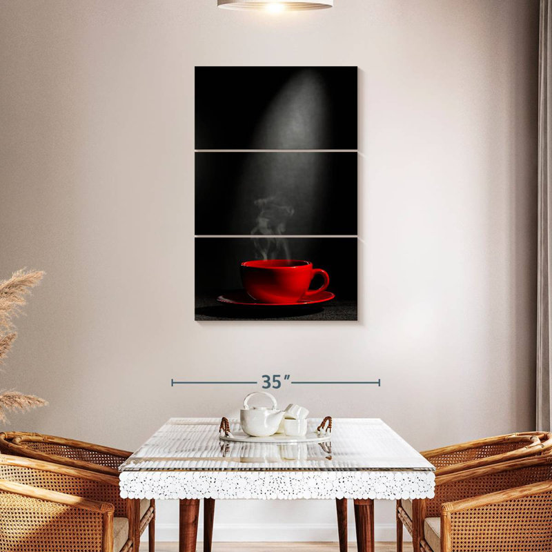 Yarlin Steaming Coffee Cup, 57" H x 36" W
