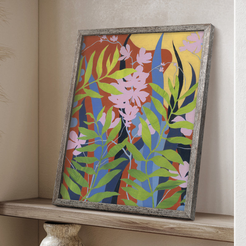 «Bold Bright & Wild I», reproduction encadrée - bois massif, H 21 po x l 17 po