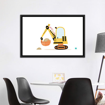 Excavator - impression d'art graphique
