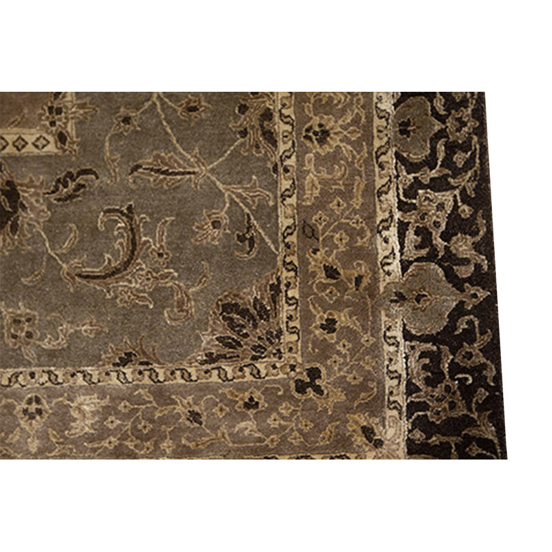 Oriental Area Rug in Brown, Rectangle 9'1'' x 12'2''