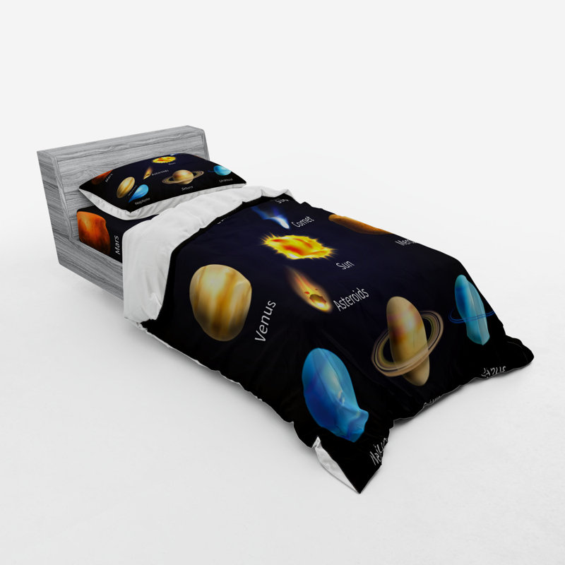 Ensemble de housse de couette éducatif, Housse de couette simple + 6 pièces supplémentai