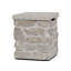 Scottsdale Stone Propane Tank Cover And Side Table In Beige By Real Flame