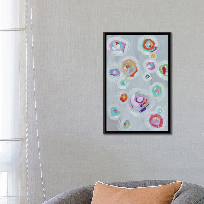 Folâtre ii, reproduction d’art sur toile tendue, H 26 po x l 18 po x P 1,5 po, Toile avec cadre noir, Pas de tapis