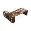 Bureaux en bois massif en L noyer-107934399-107934397