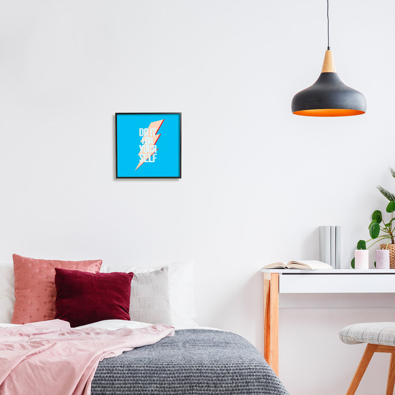 «Do It For Yourself Self Care On Wood» par Ashley Singleton, impression, Giclée encadrée noir minuit, H 12 po x l 12 po