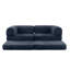 Velvet Compressed Daybed lounge Sofa with Ottoman-135103941
