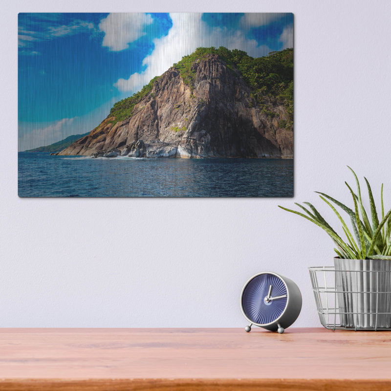 «Majestic Seychelles», art mural en métal, H 12 po x l 16 po