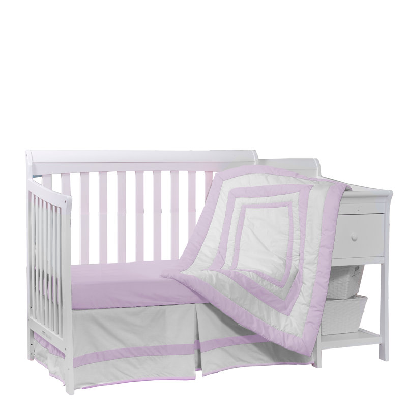 Ensemble de literie pour lit de bébé 3 pièces Harriet Bee, Lavande
