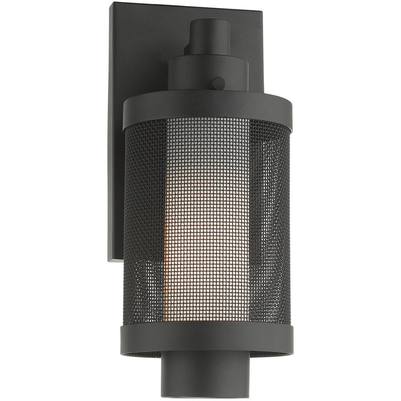 Wall Light, 12" H x 5" W x 5" D, Textured Black