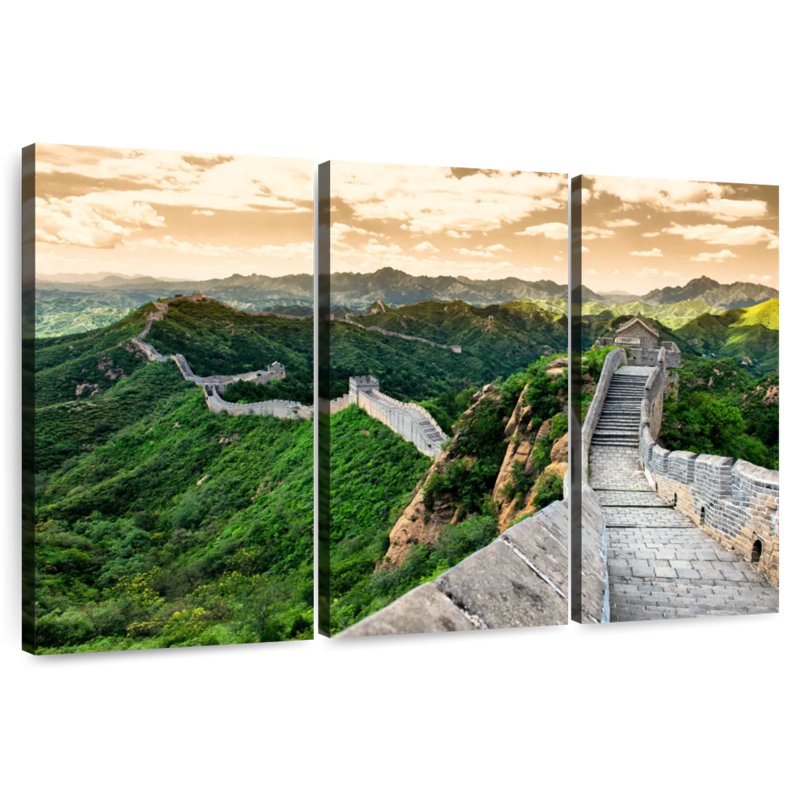 Nicci, grande muraille de Chine V, H 48 po x l 74 po