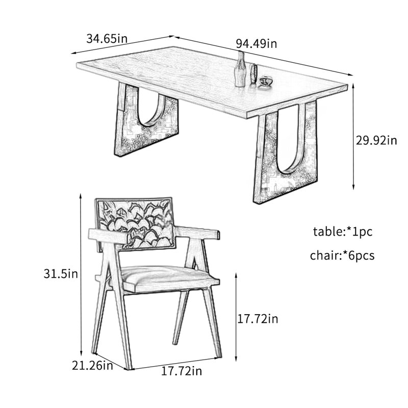 Nyman, 29.92"H x 94.49"L x 34.65"W