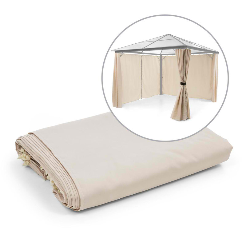 Blumfeldt Beige Polyester Side Wall for Gazebo