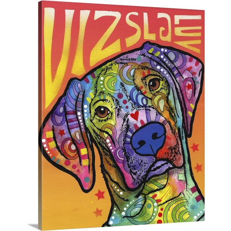« vizsla luv », reproduction sur toile, H 30 po x l 24 po x P 1,25 po