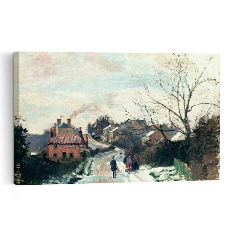Fox Hill, Upper Norwood, 1870 - Estampe d'art mural représentant un paysage architectural abstrait et impressionniste contemporain.