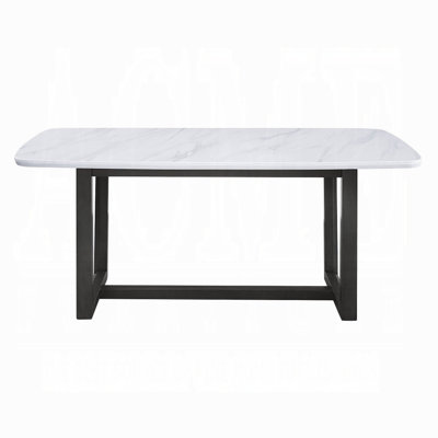 Madan Dining Table W/marble Top