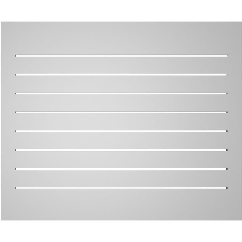 Évent à pignon fonctionnel en uréthane rectangulaire à fixation en surface, brun clair apprêté, H 28 po x l 34 po x P 1,5 po