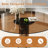 3-Piece Dining Table Set, Small Round Dining Table With 2 Chairs
