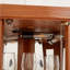 Vitrine d'angle vitrée d'angle pour vitrine d'angle pour le salon, la vitrine, la collection Antique, le vin et le bar