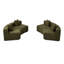 Canapé modulaire courbé en chenille avec 4 coussins-1414345287