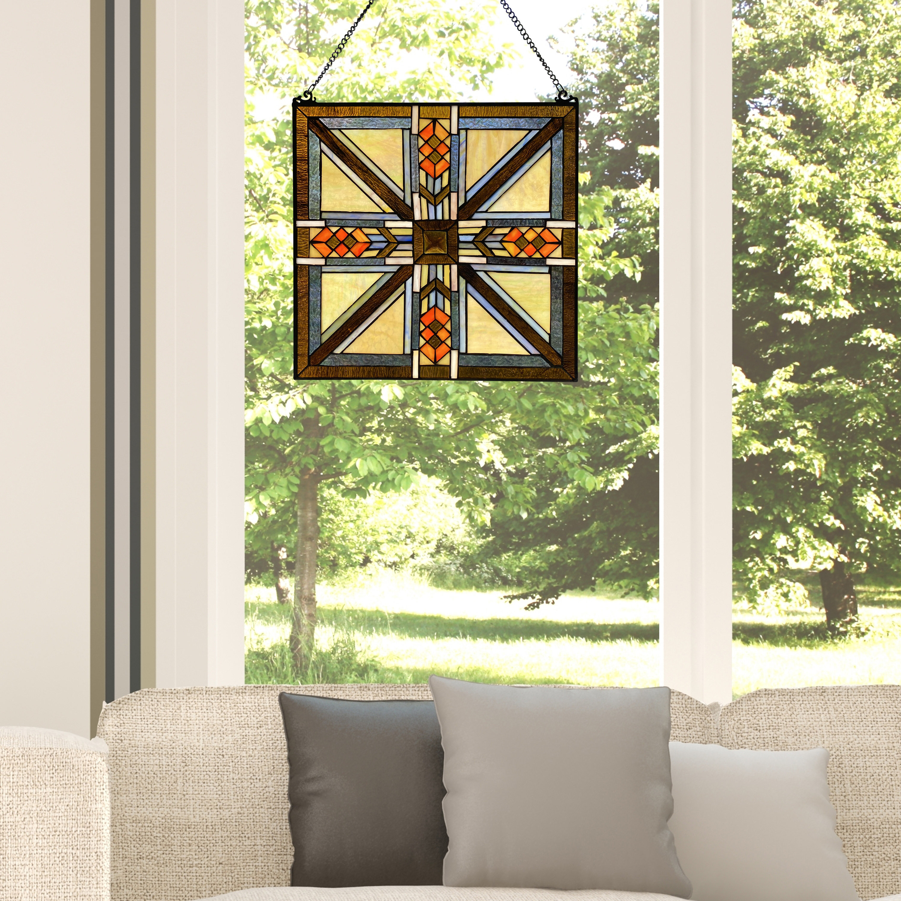 Loon Peak® Geometric Window Panel & Reviews Wayfair
