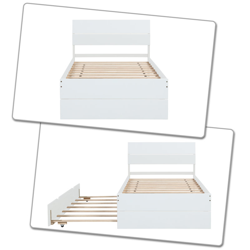 Lit plateforme Arnolds, Blanc