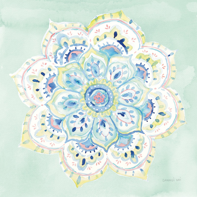 Jaipur VI by Danhui Nai - Wrapped Canvas Painting, 51cm H x 51cm W x 3.8cm D