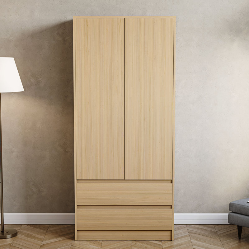 Cunha 2 Door Wardrobe, Pine